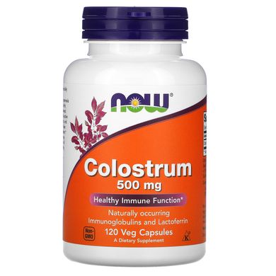 Колострум молозиво Now Foods (Colostrum) 500 мг 120 капсул