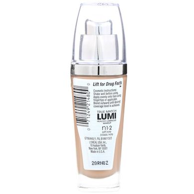 Тональная основа True Match Lumi Healthy Luminous Makeup, SPF 20, оттенок SN1-2 мягкая/классическая слоновая кость, L'Oreal, 30 мл купить в Киеве и Украине
