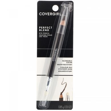 Олівець для брів, відтінок 110 &laquo;Чорно-коричневий&raquo;, Perfect Blend, Covergirl, 0,85 г (0,03 унції)