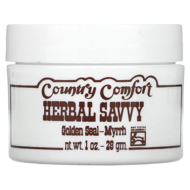 Крем із жовтокоренем та міррою Country Comfort (Herbal Savvy Golden Seal-Myrrh) 28 г
