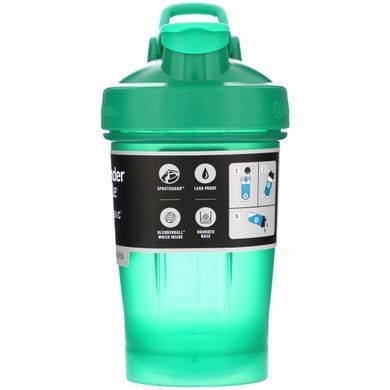 Пляшка, класична з петелькою, смарагдово-зелений, Blender Bottle, 591 мл