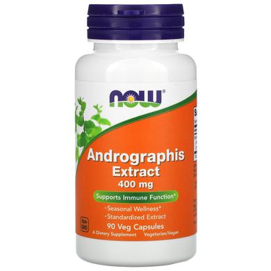Екстракт андографісу Now Foods (Andrographis Extract) 400 мг 90 капсу