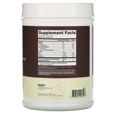 Пептиди колагену і масло авокадо RSP Nutrition (AvoCollagen) зі смаком шоколаду 400 г