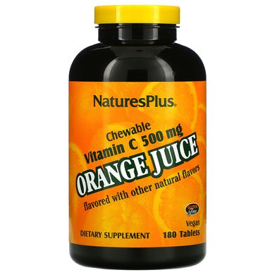Витамин С апельсин Nature's Plus (Vitamin C) 500 мг 180 таблеток купить в Киеве и Украине
