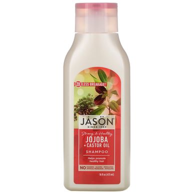 Шампунь для волосся довжина і сила масло жожоба Jason Natural (Pure Natural Shampoo) 473 мл