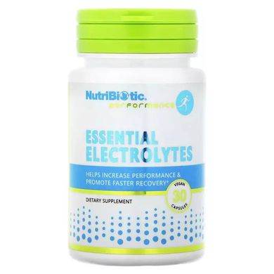 Незаменимые электролиты, Essential Electrolytes, NutriBiotic, 30 вегетарианских капсул купить в Киеве и Украине