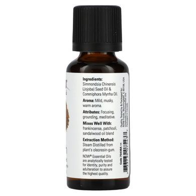 Эфирное масло 20% мирры Now Foods (Myrrh Oil Blend) 30 мл купить в Киеве и Украине
