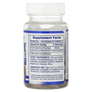 Hi Tech Pharmaceuticals, Pine Bark, 200 mg, 60 Tablets