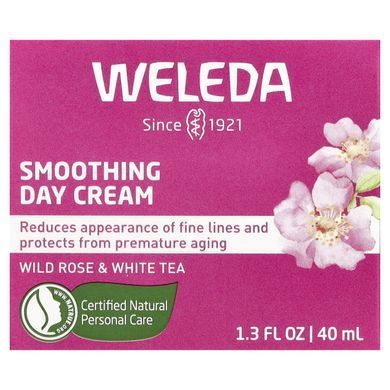 Weleda, розгладжувальний денний крем, троянда й білий чай, 40 мл (1,3 рідк. унції)