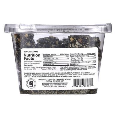 Смесь семена черного кунжуту чиа и льону Country House (Black Sesame Chia & Flax Seeds) 184 г купить в Киеве и Украине