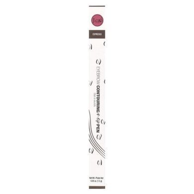 J.Cat Beauty, Ручка для контура бровей с 4 кончиками, эспрессо, 0,05 унции (1,5 г) купить в Киеве и Украине