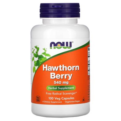 Ягоди глоду Now Foods (Hawthorn Berry) 540 мг 100 капсул
