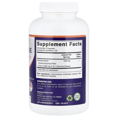Vitamatic, Artichoke, 240 Vegetable Capsules (5,000 mg per Capsule)