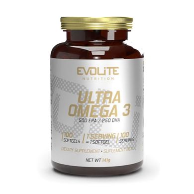 Ultra Omega 3 500/250 Evolite Nutrition 100 sgels