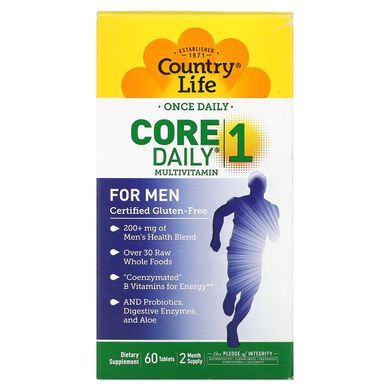 Вітаміни для чоловіків Country Life (Core Daily-1 Multivitamins for men) 60 таблеток