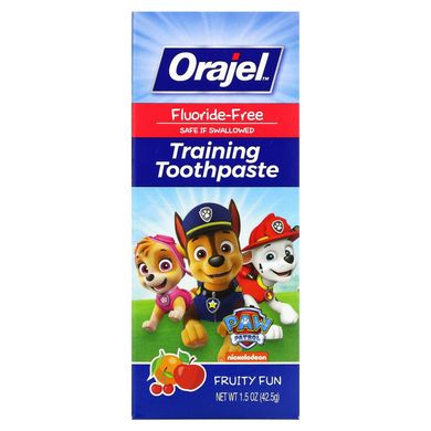 Paw Patrol Training, зубная паста, не содержит фториды, фруктовый вкус, Orajel, 1,5 унц. (42,5 г) купить в Киеве и Украине
