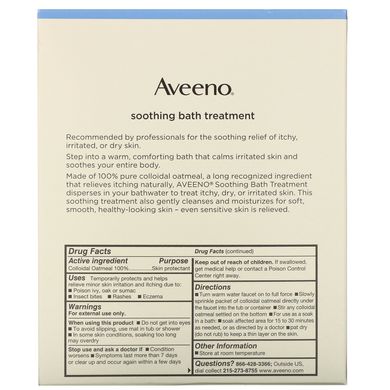 Заспокійлива ванна без аромату Aveeno 8 пакетів для 8 ванн по 42 г