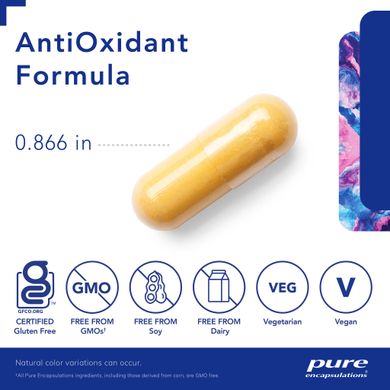 Антиоксидантная формула Pure Encapsulations (AntiOxidant Formula) 120 капсул купить в Киеве и Украине