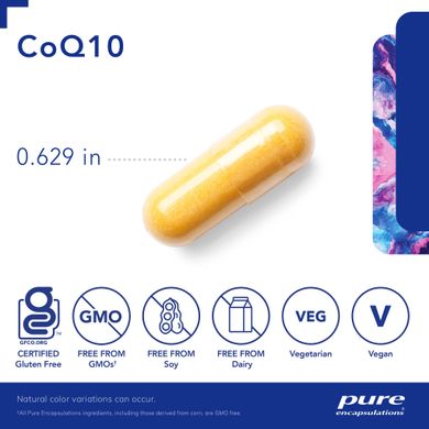 Коэнзим Q10 Pure Encapsulations (CoQ10) 60 мг 120 капсул купить в Киеве и Украине