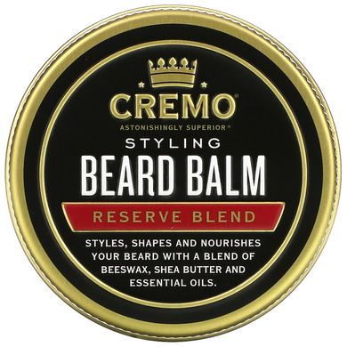 Cremo, Бальзам для укладання бороди, суміш Reserve, 2 унції (56 г)