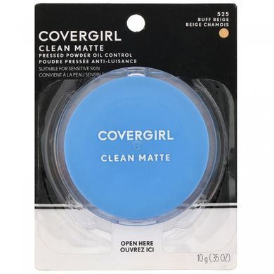 Компактная пудра, оттенок 525 &laquo;Желтовато-бежевый&raquo;, Clean Matte, Covergirl, 10 г (0,35 унции) купить в Киеве и Украине