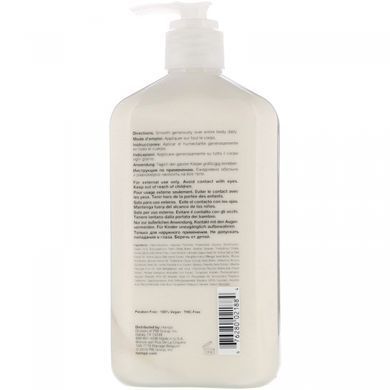 Moisturizing body lotion with plant-based ingredients, gives a feeling of comfort and soothes dry skin
