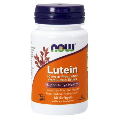 Лютеїн Now Foods (Lutein) 10 мг 60 капсул