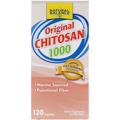 Хітозан Natural Balance (Original Chitosan) 250 мг 120 капсул
