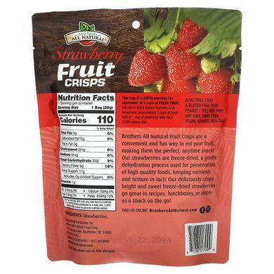 Brothers-All-Natural, Fruit Chips, Strawberry, 1 ounce (28 g)