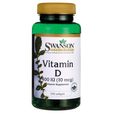 Вітамін Д, Vitamin D, Swanson, 250 капсул