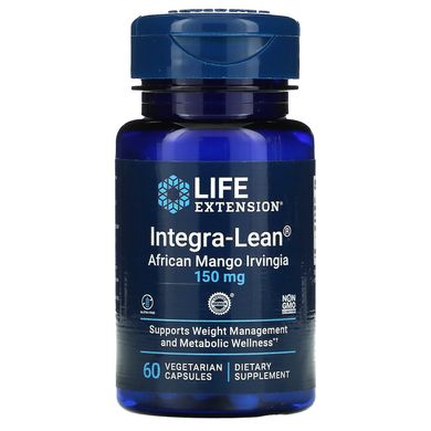 Африканське манго, Integra-Lean Irvingia Gabonensis African Mango, Life Extension, 150 мг, 60 капсул