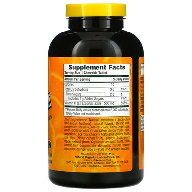 Вітамін С апельсин Nature's Plus (Vitamin C) 500 мг 180 таблеток