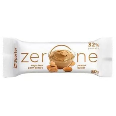 Протеїнові батончики з смаком арахісового масла Sporter (ZerOne) 25 шт по 50 г