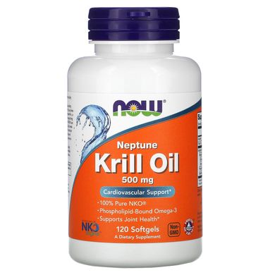 Олія криля Now Foods (Krill Oil) 500 мг 120 капсул