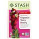Organic herbal tea, berry, caffeine-free, Stash Tea, 18 tea bags, 1.2 ounces (36 g).