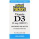 Вітамін D3 краплі Natural Factors (Vitamin D3 Drops) 1000 МО 15 мл фото