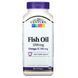 Рыбий жир 21st Century (Fish Oil) 1200 мг 90 мягких капсул фото