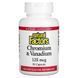 Chromium and Vanadium Natural Factors 125 mcg 90 capsules