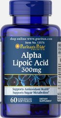 Альфа-липоевая кислота Puritan's Pride (Alpha Lipoic Acid) 300 мг 60 капсул купить в Киеве и Украине