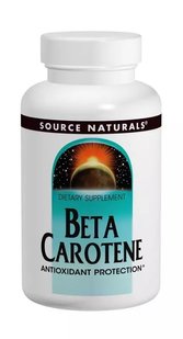 Бета Каротин Витамин А Source Naturals (Beta Carotene) 25000 МЕ 100 желатиновых капсул купить в Киеве и Украине