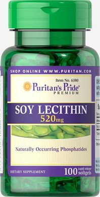 Соєвий лецитин Puritan's Pride (Soy Lecithin) 520 мг