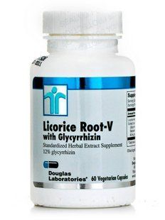 Солодка корень с глицирризином Douglas Laboratories (Licorice Root-V with Glycyrrhizin) 60 вегетарианских капсул купить в Киеве и Украине
