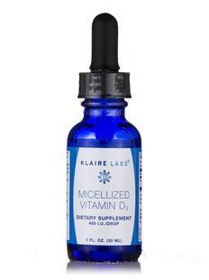 Мицеллизированный витамин Д3 Klaire Labs (Micellized Vitamin D3) 400 МЕ 30 мл купить в Киеве и Украине
