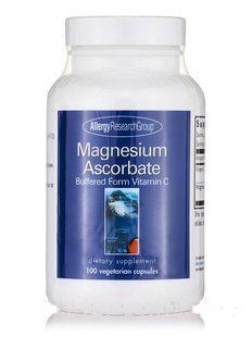 Аскорбат магния, Magnesium Ascorbate, Allergy Research Group, 100 вегетарианских капсул купить в Киеве и Украине