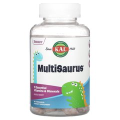KAL, MultiSaurus, вітаміни та мінерали, ягідний збір, 90 жувальних таблеток