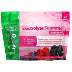 Jigsaw Health, Electrolyte Supreme, ягідний смак, 60 пакетів, 11,4 унції (324 г)