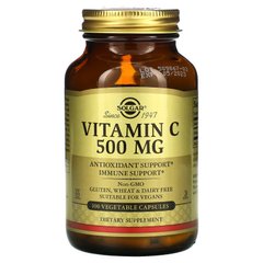 Витамин С Solgar (Vitamin C) 500 мг 100 капсул купить в Киеве и Украине