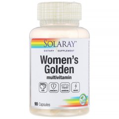 Мультивитамины для женщин, Women's Golden Multi-Vita-Min, Solaray, 90 капсул купить в Киеве и Украине