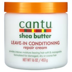 Незмивний крем-кондиціонер що відновлює з маслом ши для волосся Cantu (Shea Butter Leave-In Conditioning Repair Cream) 453 г