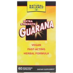 Гуарана Natural Balance (Guarana Extra Strength) 60 капсул купить в Киеве и Украине